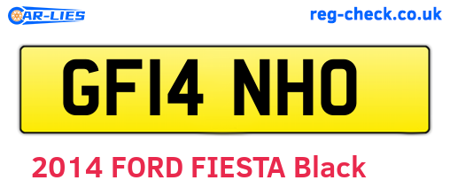 GF14NHO are the vehicle registration plates.