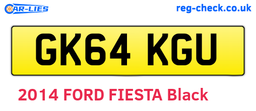 GK64KGU are the vehicle registration plates.