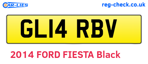 GL14RBV are the vehicle registration plates.