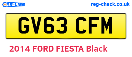 GV63CFM are the vehicle registration plates.
