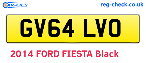 GV64LVO are the vehicle registration plates.
