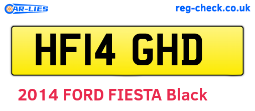 HF14GHD are the vehicle registration plates.