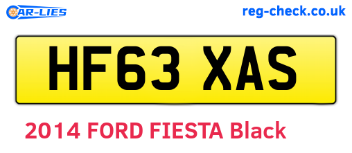 HF63XAS are the vehicle registration plates.