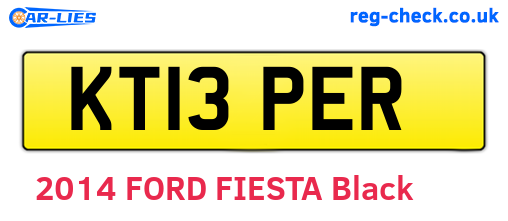 KT13PER are the vehicle registration plates.