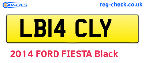 LB14CLY are the vehicle registration plates.