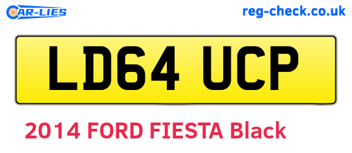 LD64UCP are the vehicle registration plates.