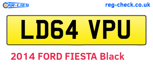LD64VPU are the vehicle registration plates.