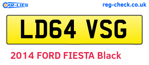 LD64VSG are the vehicle registration plates.