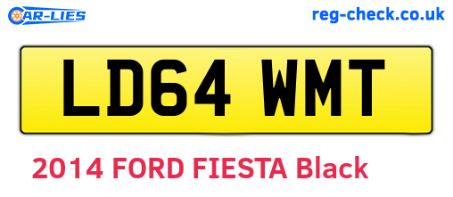 LD64WMT are the vehicle registration plates.
