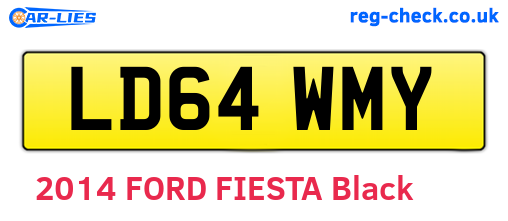 LD64WMY are the vehicle registration plates.