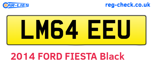 LM64EEU are the vehicle registration plates.