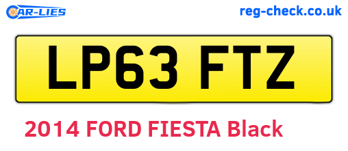 LP63FTZ are the vehicle registration plates.