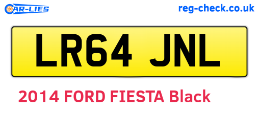 LR64JNL are the vehicle registration plates.