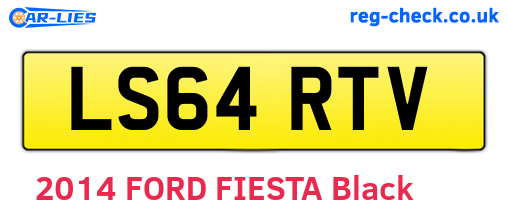 LS64RTV are the vehicle registration plates.