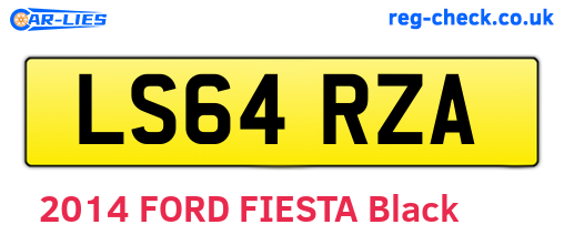 LS64RZA are the vehicle registration plates.