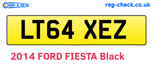 LT64XEZ are the vehicle registration plates.