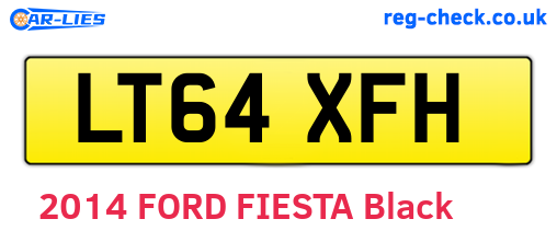 LT64XFH are the vehicle registration plates.