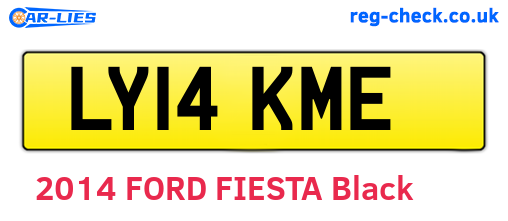 LY14KME are the vehicle registration plates.