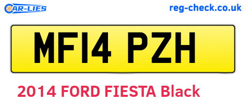 MF14PZH are the vehicle registration plates.