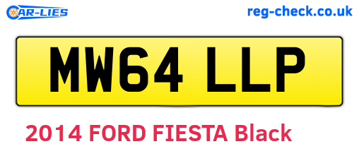 MW64LLP are the vehicle registration plates.