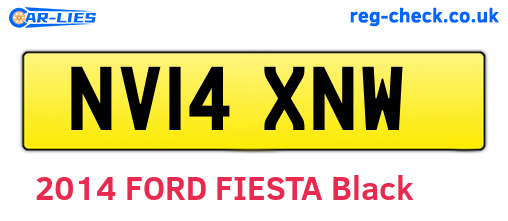 NV14XNW are the vehicle registration plates.
