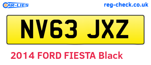NV63JXZ are the vehicle registration plates.