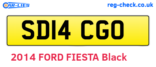 SD14CGO are the vehicle registration plates.