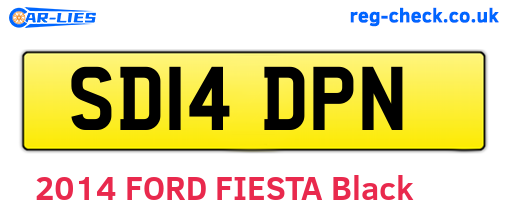 SD14DPN are the vehicle registration plates.