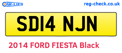 SD14NJN are the vehicle registration plates.