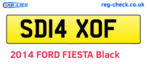 SD14XOF are the vehicle registration plates.