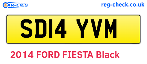 SD14YVM are the vehicle registration plates.