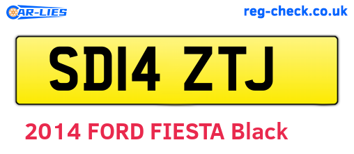 SD14ZTJ are the vehicle registration plates.
