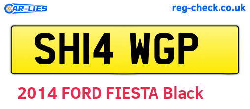 SH14WGP are the vehicle registration plates.