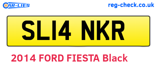 SL14NKR are the vehicle registration plates.