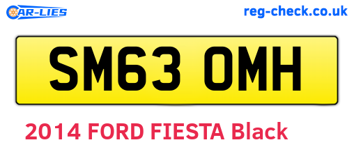 SM63OMH are the vehicle registration plates.