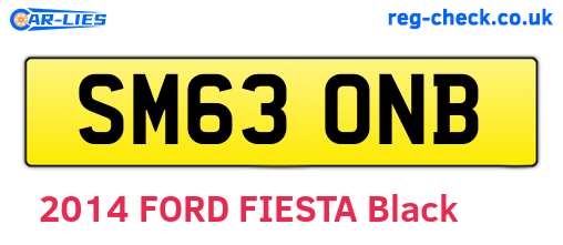 SM63ONB are the vehicle registration plates.