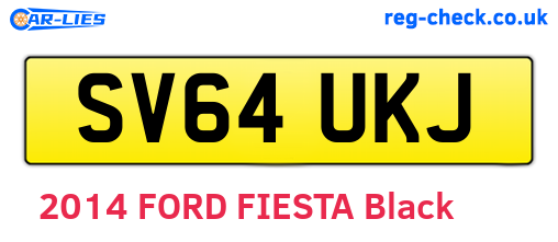 SV64UKJ are the vehicle registration plates.