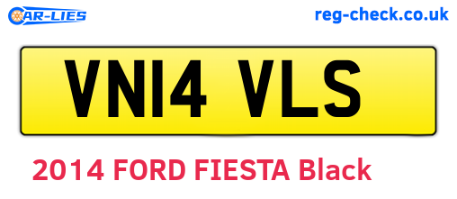 VN14VLS are the vehicle registration plates.