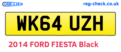 WK64UZH are the vehicle registration plates.