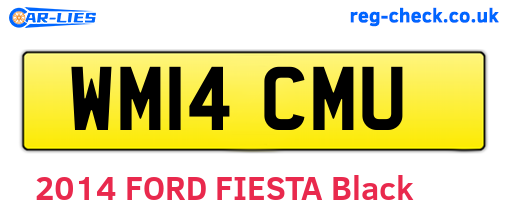 WM14CMU are the vehicle registration plates.