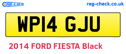 WP14GJU are the vehicle registration plates.