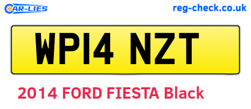 WP14NZT are the vehicle registration plates.