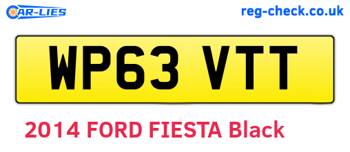 WP63VTT are the vehicle registration plates.