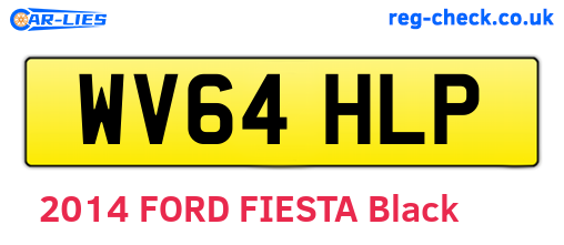 WV64HLP are the vehicle registration plates.