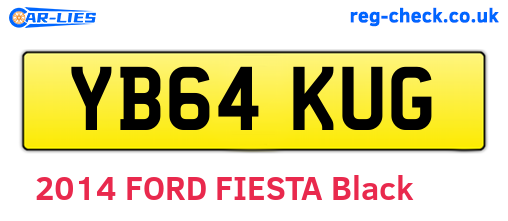 YB64KUG are the vehicle registration plates.