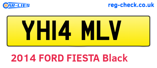 YH14MLV are the vehicle registration plates.
