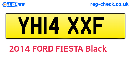 YH14XXF are the vehicle registration plates.