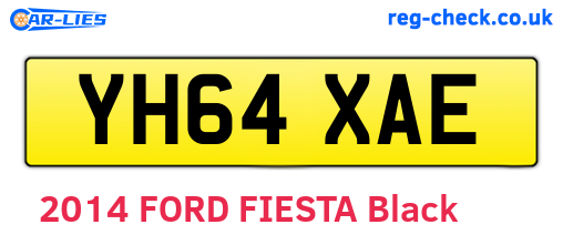 YH64XAE are the vehicle registration plates.