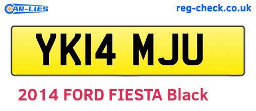 YK14MJU are the vehicle registration plates.