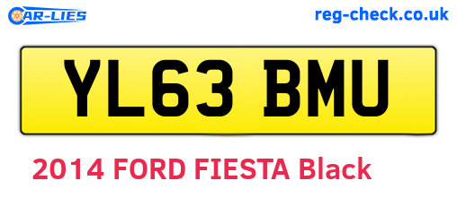 YL63BMU are the vehicle registration plates.